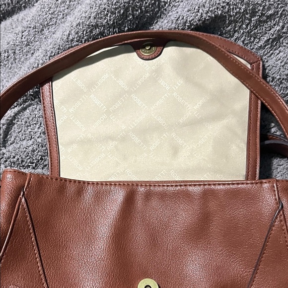 Rosetti Brown Leather Backpack with Zipper Details main image 5